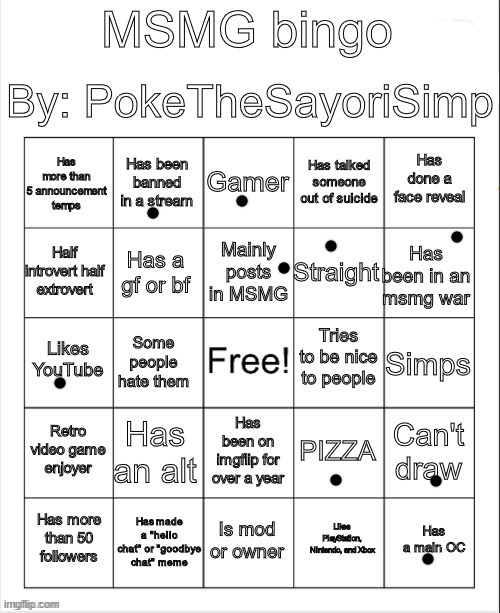 i need to shit | image tagged in msmg bingo by poke | made w/ Imgflip meme maker
