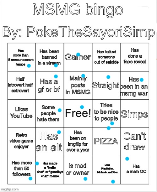 Nyeh | image tagged in msmg bingo by poke | made w/ Imgflip meme maker