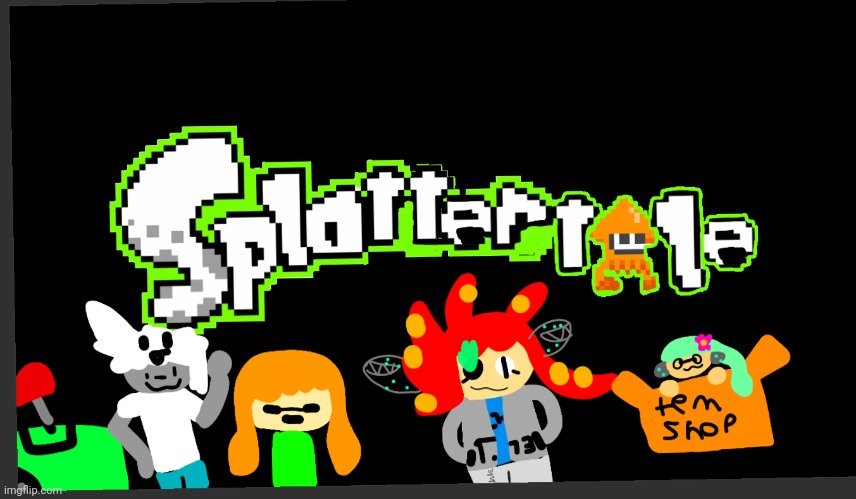 Splattertale | image tagged in splatoon,undertale | made w/ Imgflip meme maker