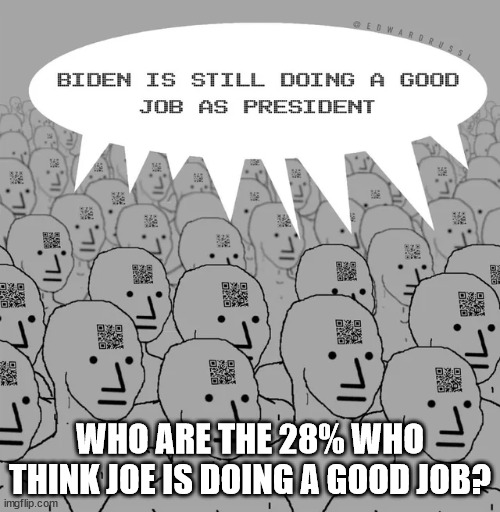 I suspect they're rolling in their graves... | WHO ARE THE 28% WHO THINK JOE IS DOING A GOOD JOB? | image tagged in dementia,joe biden | made w/ Imgflip meme maker