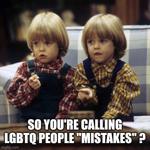 SHAME ON YOU | SO YOU'RE CALLING LGBTQ PEOPLE "MISTAKES" ? | image tagged in shame on you | made w/ Imgflip meme maker