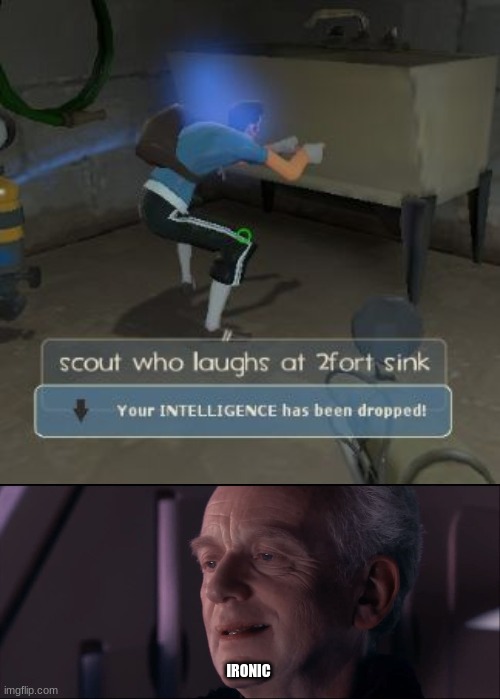 IRONIC | image tagged in palpatine ironic,memes | made w/ Imgflip meme maker