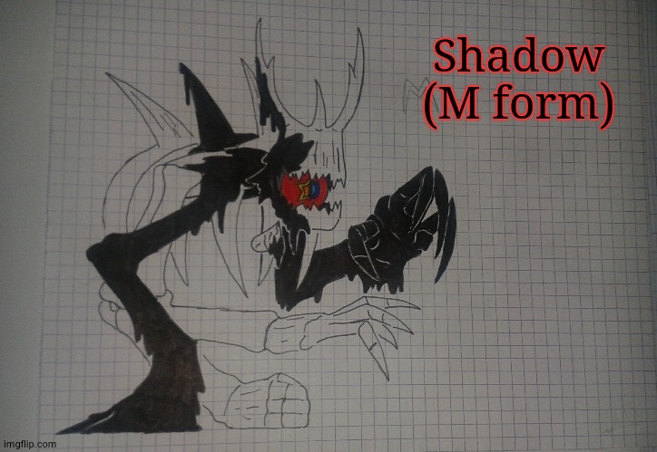 M | Shadow (M form) | image tagged in shadow m form | made w/ Imgflip meme maker