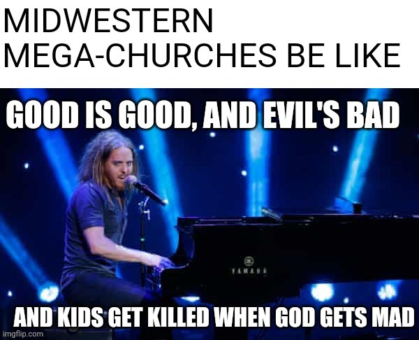 The lovely and talented Tim Minchin | image tagged in religion,christianity | made w/ Imgflip meme maker