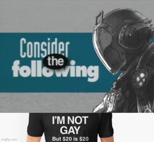 image tagged in consider the following bondrewd,i'm no gay | made w/ Imgflip meme maker