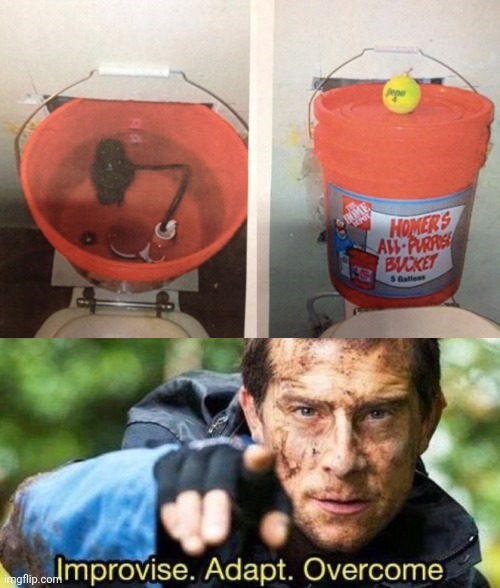 Replacement | image tagged in improvise adapt overcome,fail,you had one job,memes,meme,toilet | made w/ Imgflip meme maker