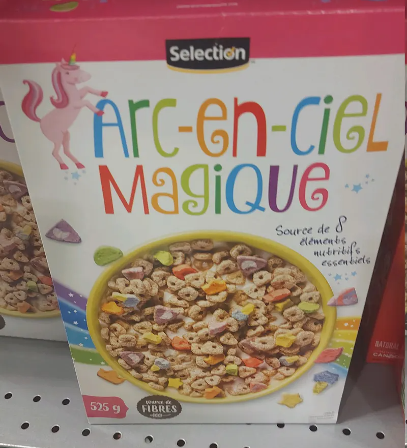 Arc en ciel magique French Cereal Blank Meme Template