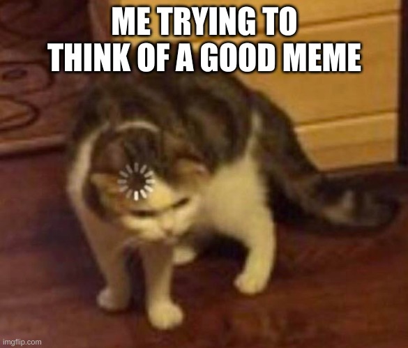 Thinking Cat | ME TRYING TO THINK OF A GOOD MEME | image tagged in thinking cat,memes,funny | made w/ Imgflip meme maker