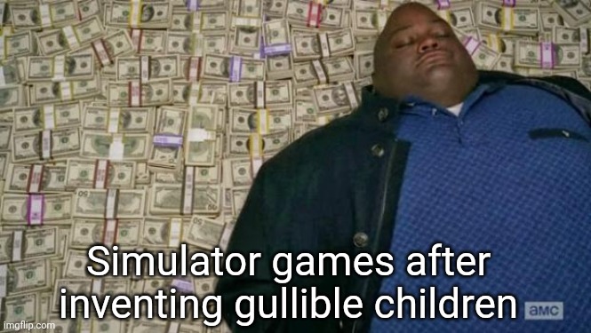 huell money | Simulator games after inventing gullible children | image tagged in huell money | made w/ Imgflip meme maker