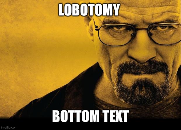 Lobster | LOBOTOMY; BOTTOM TEXT | image tagged in breaking bad,among us,fortnite,high school musical,cnn crock news network | made w/ Imgflip meme maker