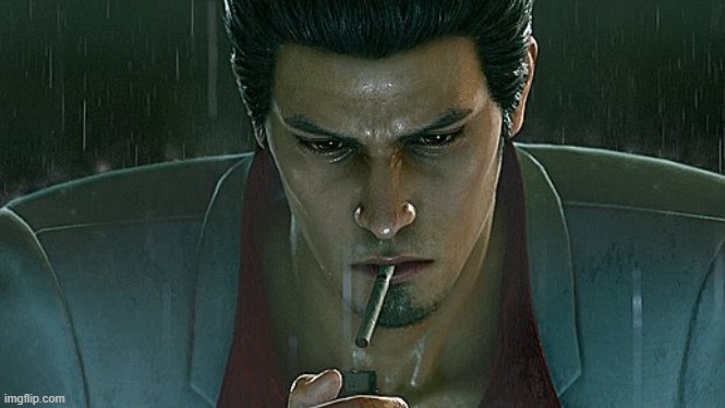 Sad Kiryu | image tagged in sad kiryu | made w/ Imgflip meme maker