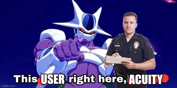 This post Right here Officer | USER ACUITY | image tagged in this post right here officer | made w/ Imgflip meme maker