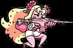 High Quality Rosie pointing gun Blank Meme Template
