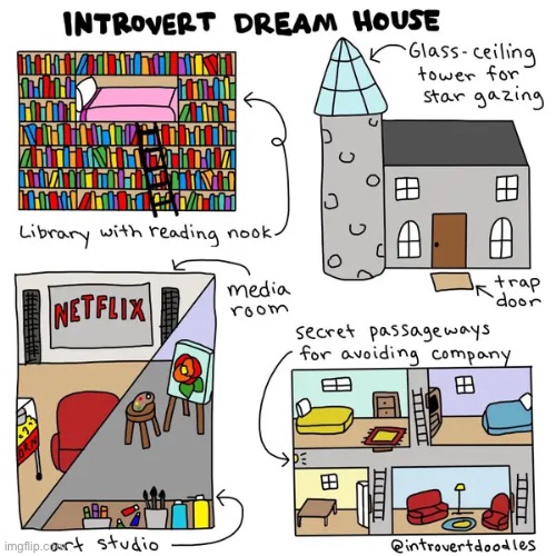 OMG ITS PERFECT :D (Credits For Image: Safari / @Introvertdoodles) | image tagged in introvert,yes,tags | made w/ Imgflip meme maker