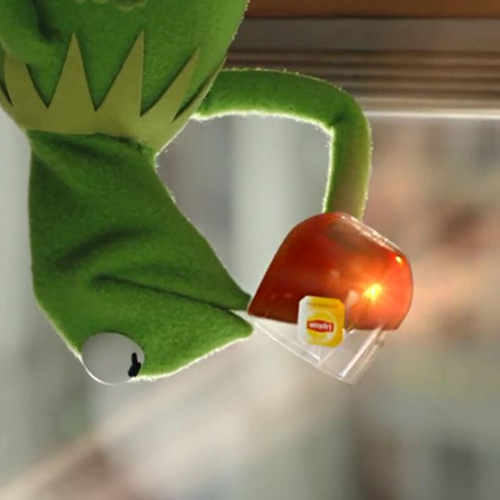 High Quality Upside down Kermit The Frog Blank Meme Template