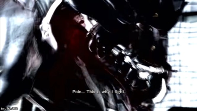 Pain... This is why I fight | image tagged in pain this is why i fight | made w/ Imgflip meme maker