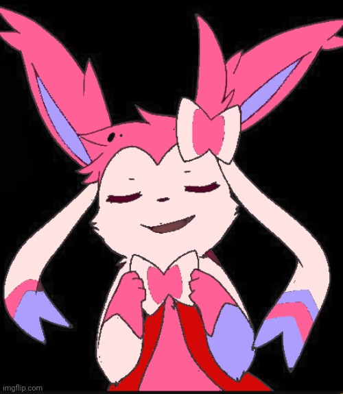 Smug slyveon | image tagged in smug slyveon | made w/ Imgflip meme maker