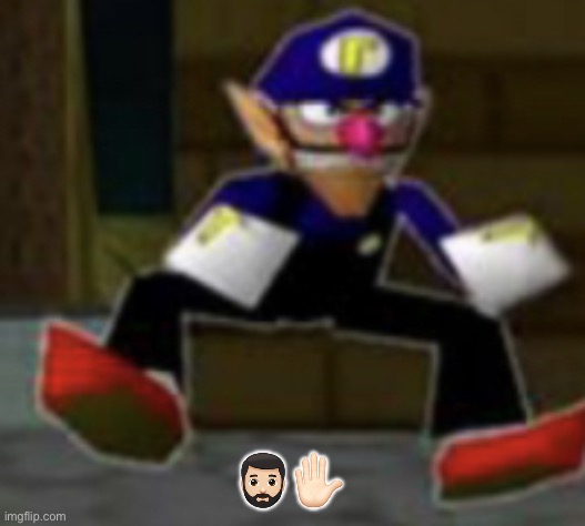 wah male | ??‍♂️✋? | image tagged in wah male | made w/ Imgflip meme maker