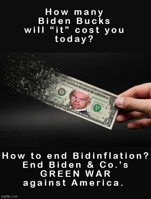 How many Biden Bucks will "it" cost you today? | image tagged in memes,politics | made w/ Imgflip meme maker