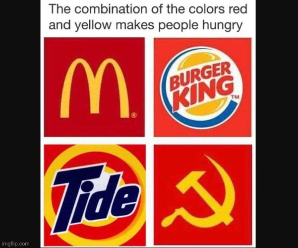Which of the bottom two taste better | image tagged in communism,or,tide pods | made w/ Imgflip meme maker
