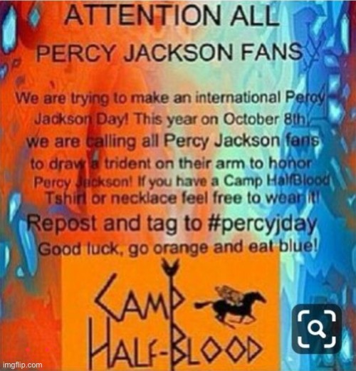 repost when you see this!! | image tagged in percy jackson | made w/ Imgflip meme maker