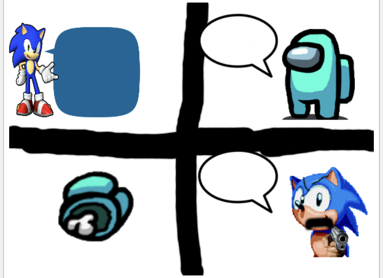 Sonic says nope Blank Meme Template