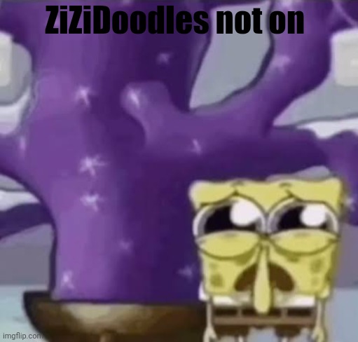 Zad Spunchbop | ZiZiDoodles not on | image tagged in zad spunchbop | made w/ Imgflip meme maker