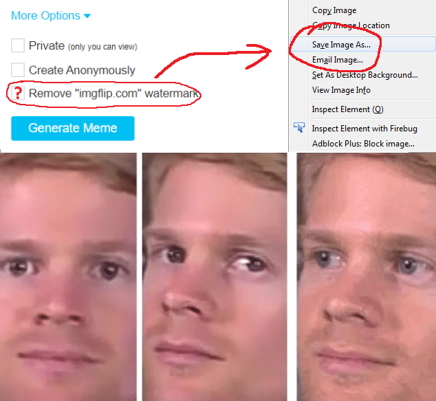 High Quality save image as Blank Meme Template