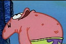 High Quality patrick looking up Blank Meme Template
