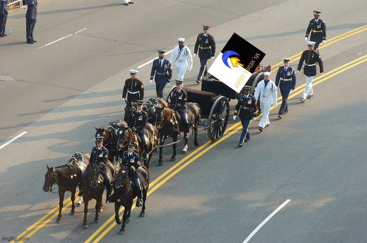 Wallhammer's funeral procession through MSMG City | made w/ Imgflip meme maker