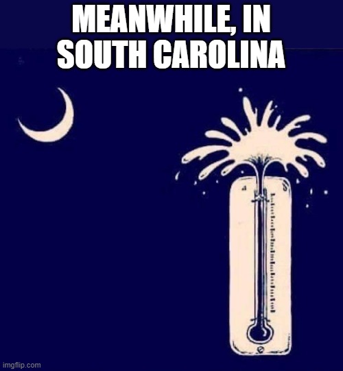 South Carolina | MEANWHILE, IN SOUTH CAROLINA | image tagged in hot,south carolina | made w/ Imgflip meme maker