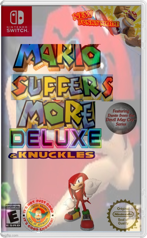 Ga me of the year | image tagged in knuckles,nintendo,mario,devil may cry,the simpsons | made w/ Imgflip meme maker