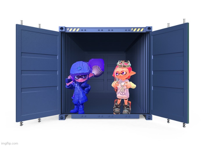 *Monacher and Parl kiss* | image tagged in empty shipping container | made w/ Imgflip meme maker