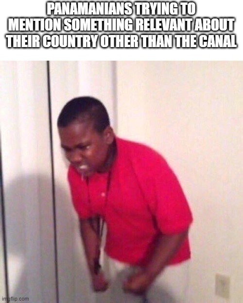 angry black kid | PANAMANIANS TRYING TO MENTION SOMETHING RELEVANT ABOUT THEIR COUNTRY OTHER THAN THE CANAL | image tagged in angry black kid | made w/ Imgflip meme maker