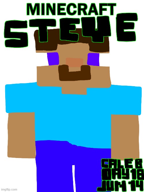 This is Minecraft Steve. I like this so far. I made the text pixelated (except for the minecraft part. I typed it) and put a gre | image tagged in minecraft | made w/ Imgflip meme maker