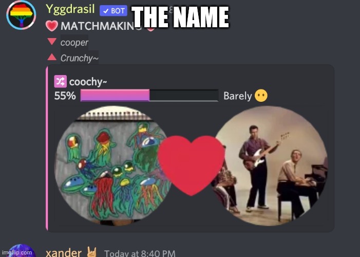 Coochy~ | THE NAME | made w/ Imgflip meme maker