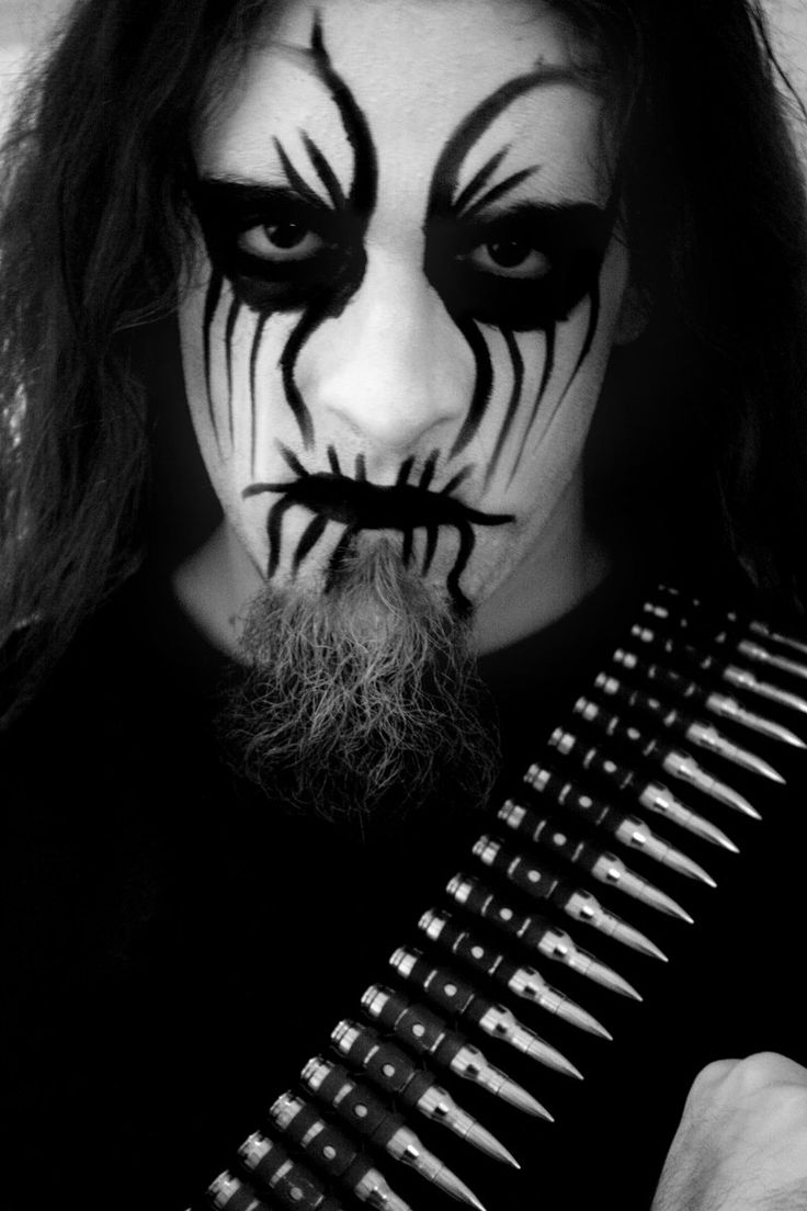 Black Metal Corpse Paint Blank Template Imgflip