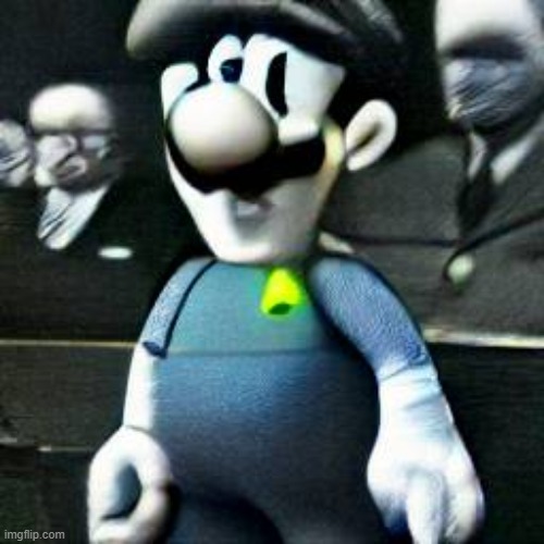 Luigi testifies at the Nuremberg Trials, 1946 | made w/ Imgflip meme maker
