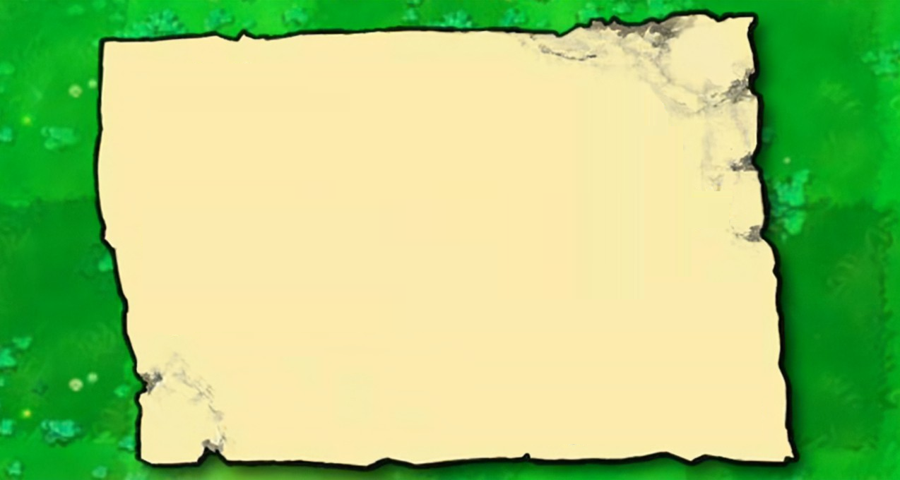 High Quality Blank Plants VS Zombies Note Blank Meme Template