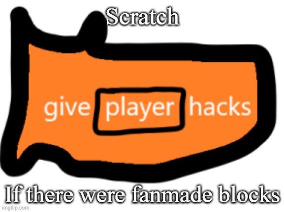 Scratch Meeme | Scratch; If there were fanmade blocks | image tagged in memes | made w/ Imgflip meme maker