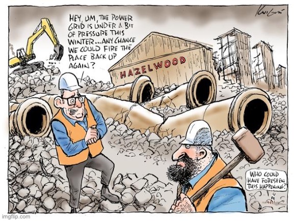 Daniel Andrews power station cartoon - Imgflip