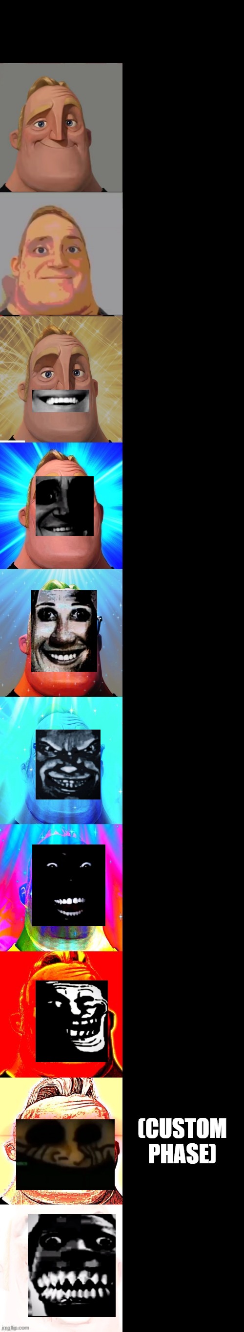 mr incredible becoming canny + demonic | (CUSTOM PHASE) | image tagged in mr incredible becoming canny | made w/ Imgflip meme maker