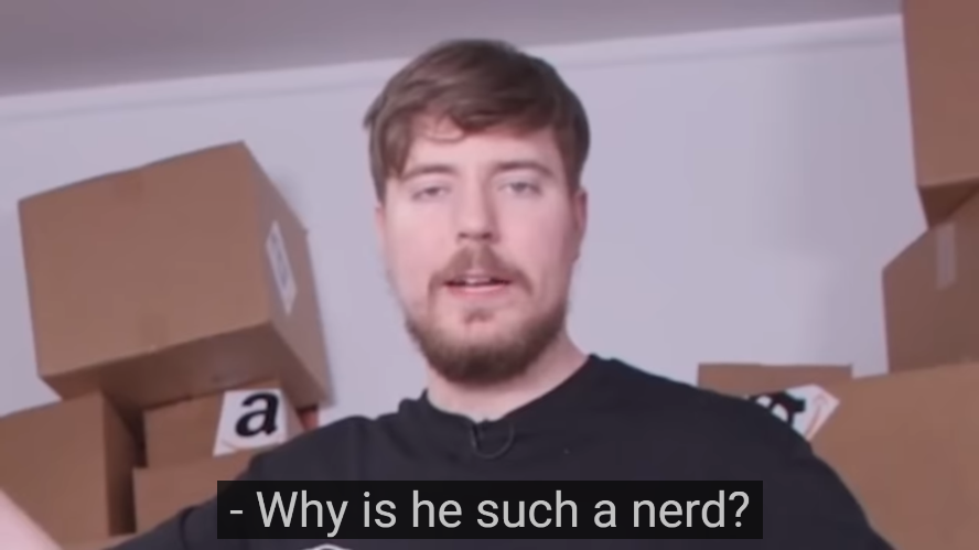 High Quality Why is he such a nerd? Blank Meme Template
