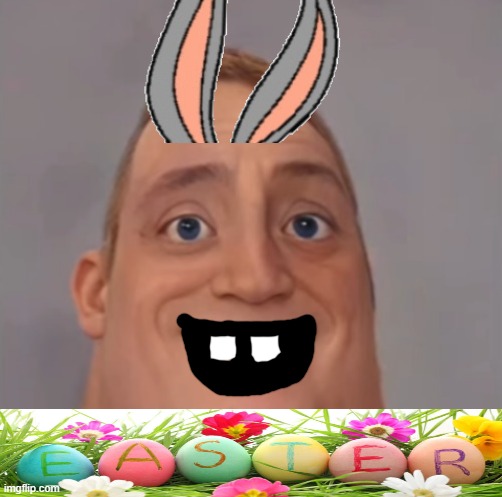 mr incredible in easter be like | image tagged in mr incredible canny phase 1 5 | made w/ Imgflip meme maker