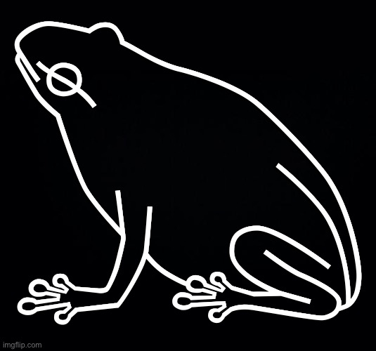 frog | 𓆏 | image tagged in black background | made w/ Imgflip meme maker