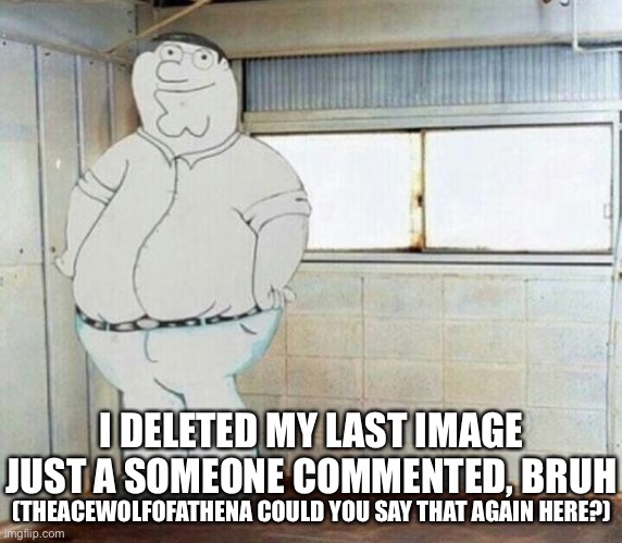 I DELETED MY LAST IMAGE JUST A SOMEONE COMMENTED, BRUH; (THEACEWOLFOFATHENA COULD YOU SAY THAT AGAIN HERE?) | made w/ Imgflip meme maker