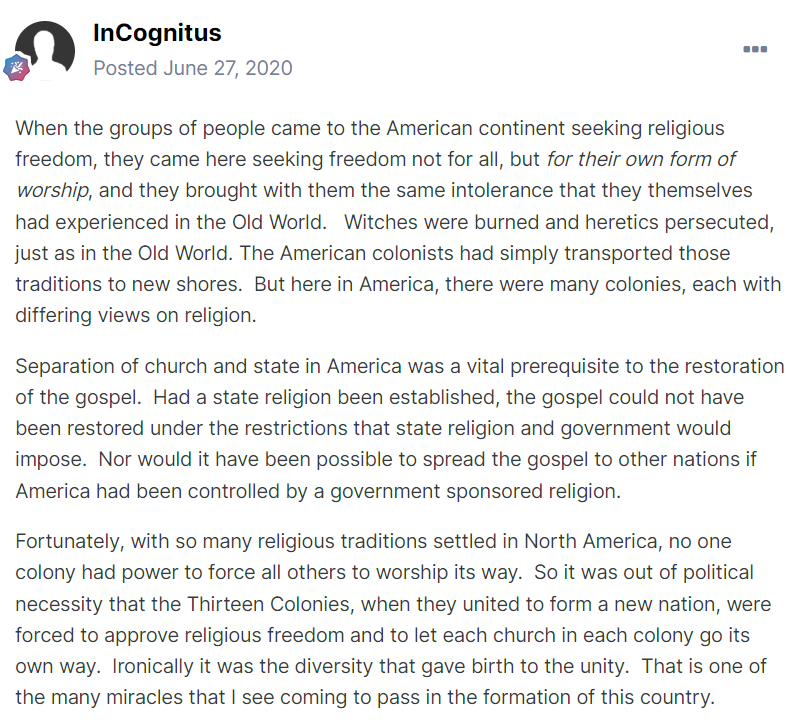 Incognitus on separation of church and state Blank Meme Template