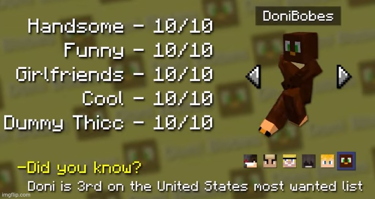 This is all true, also please ignore the fun fact about Doni. | made w/ Imgflip meme maker