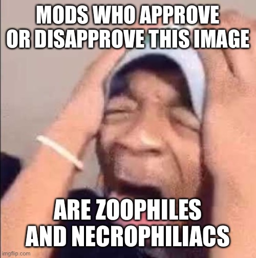 gio says: No card activated | MODS WHO APPROVE OR DISAPPROVE THIS IMAGE; ARE ZOOPHILES AND NECROPHILIACS | image tagged in flightreacts crying | made w/ Imgflip meme maker