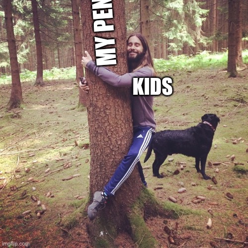 jared leto | MY PEN; KIDS | image tagged in jared leto | made w/ Imgflip meme maker